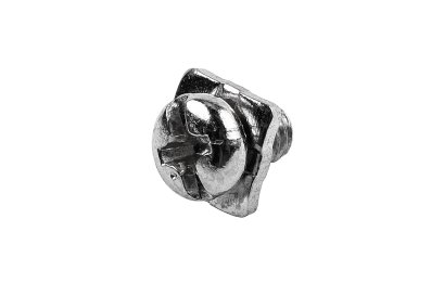 [E] น็อตยึดสายไฟ สแตนเลสชุบนิกเกิ้ล M4x6 mm พร้อมแหวนทรงสี่เหลี่ยม ขนาด 7.5x7.5 mm